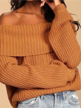 Lulus off the shoulder sweater